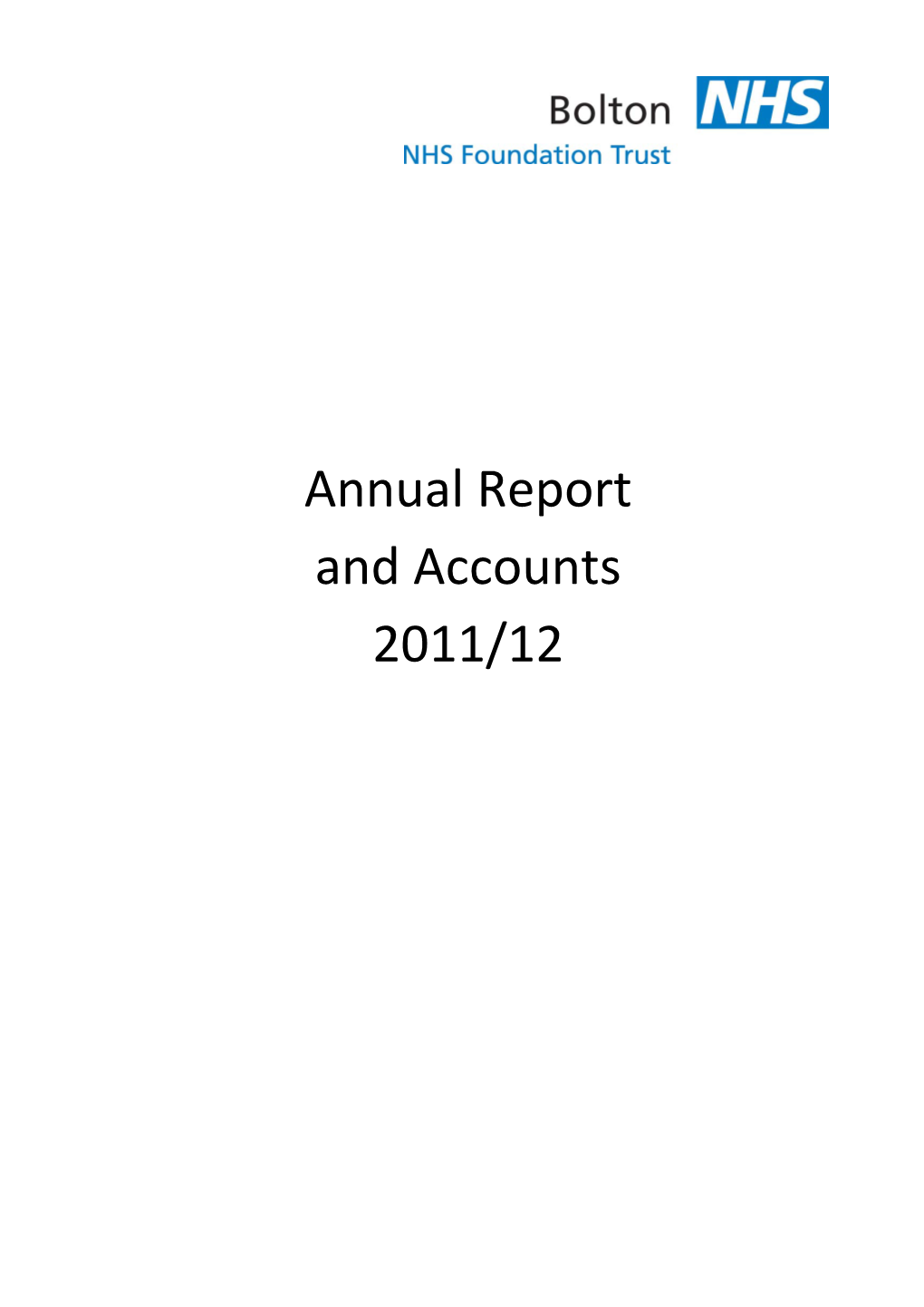 Annual Report and Accounts 2011/12