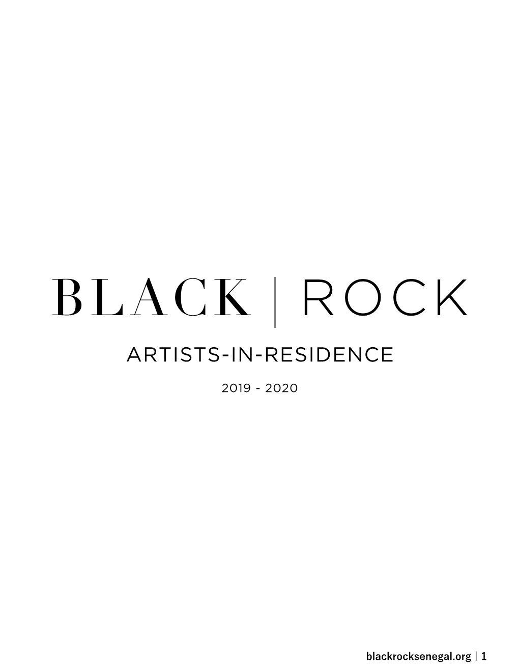 Black | Rock Artists-In-Residence