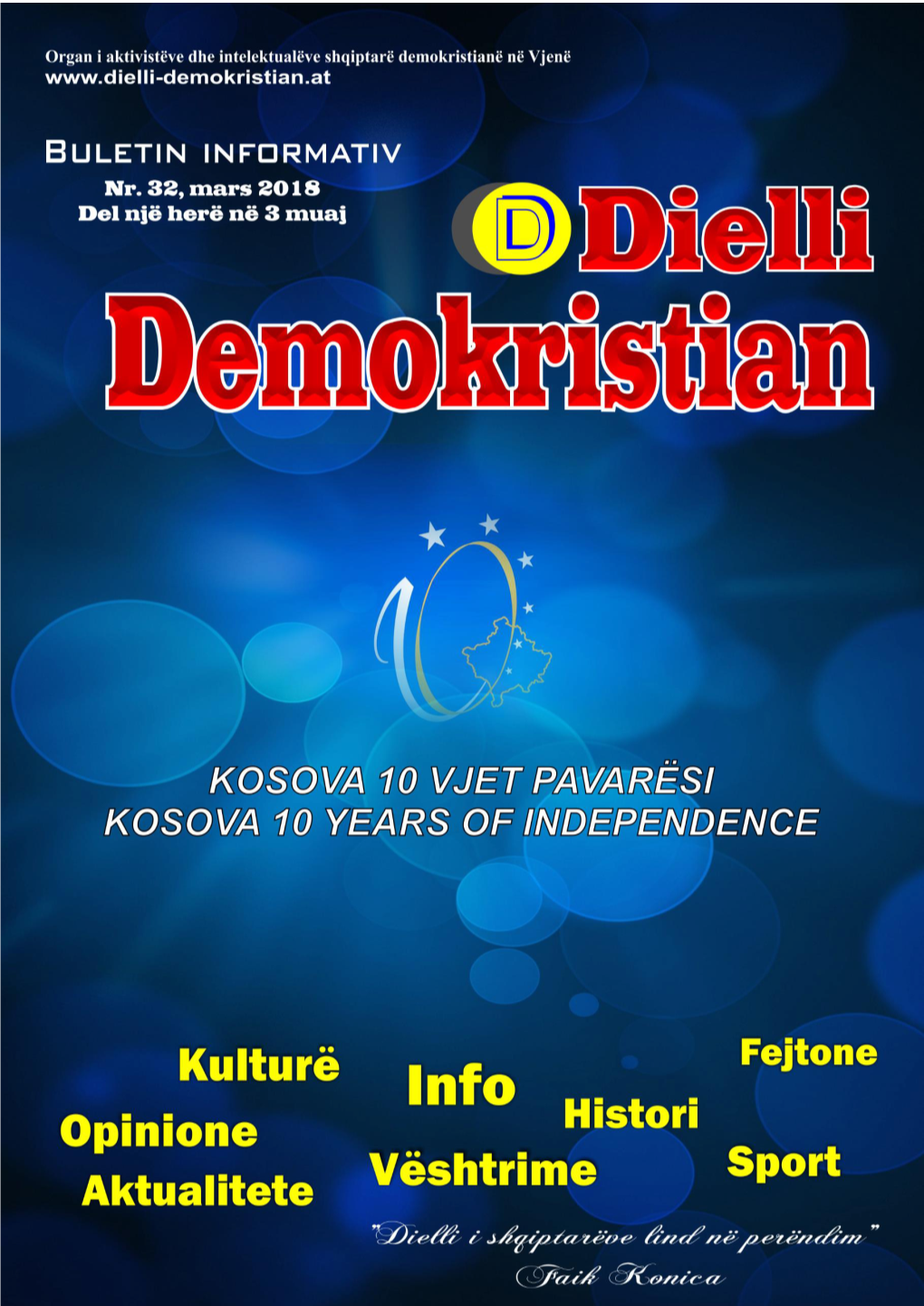 Revista DIELLI DEMOKRISTIAN Nr. 32: Vjenë, Mars 2018