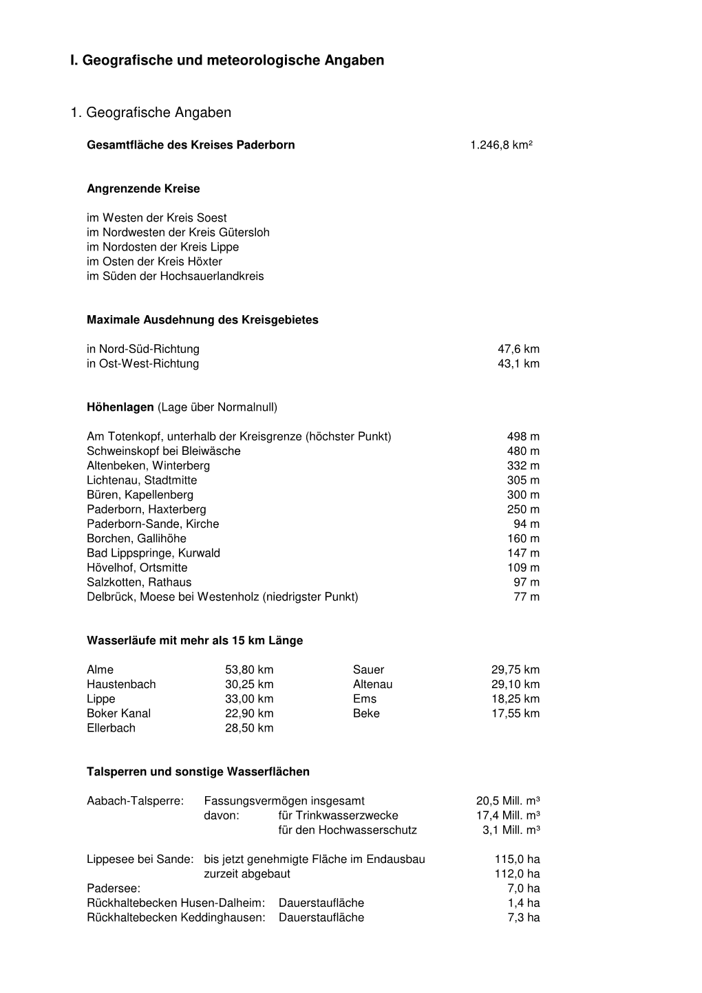 Geografische Und Meteorologische Angaben