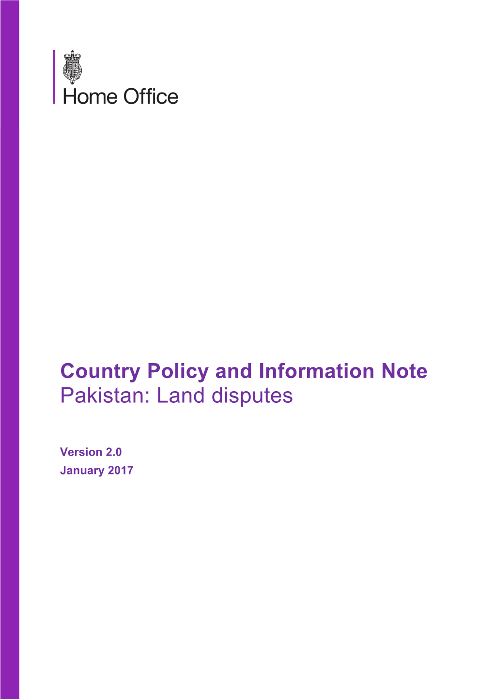 Pakistan: Land Disputes