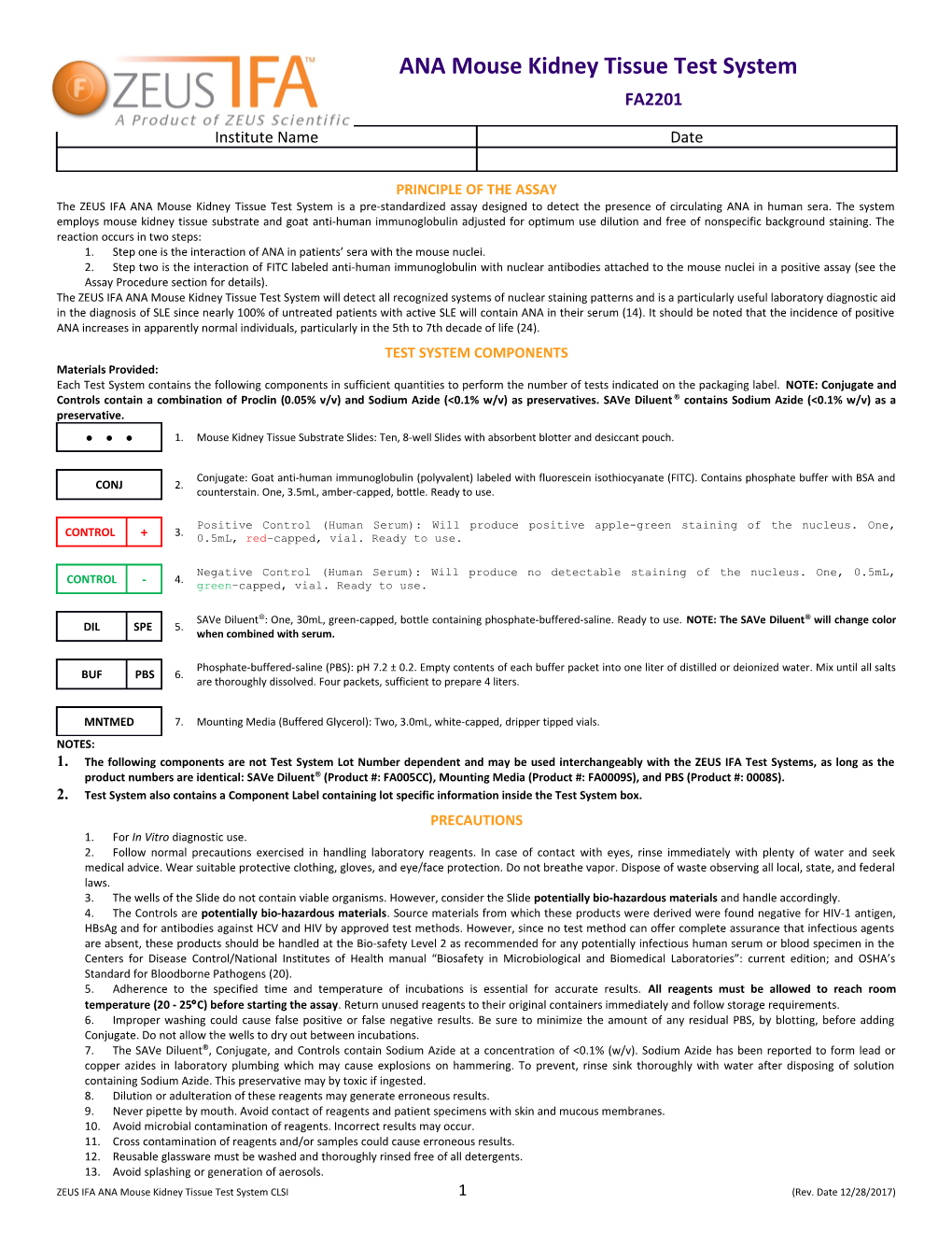 Principle of the Assay s2