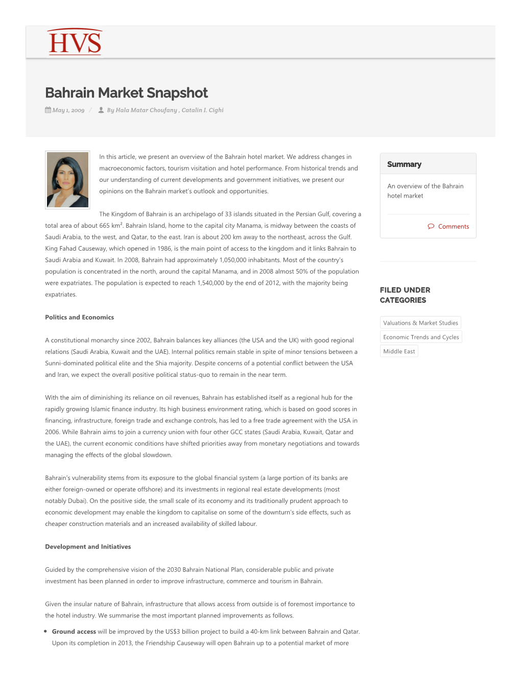 Bahrain Market Snapshot