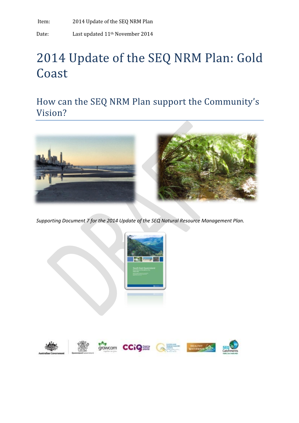 2014 Update of the SEQ NRM Plan: Gold Coast