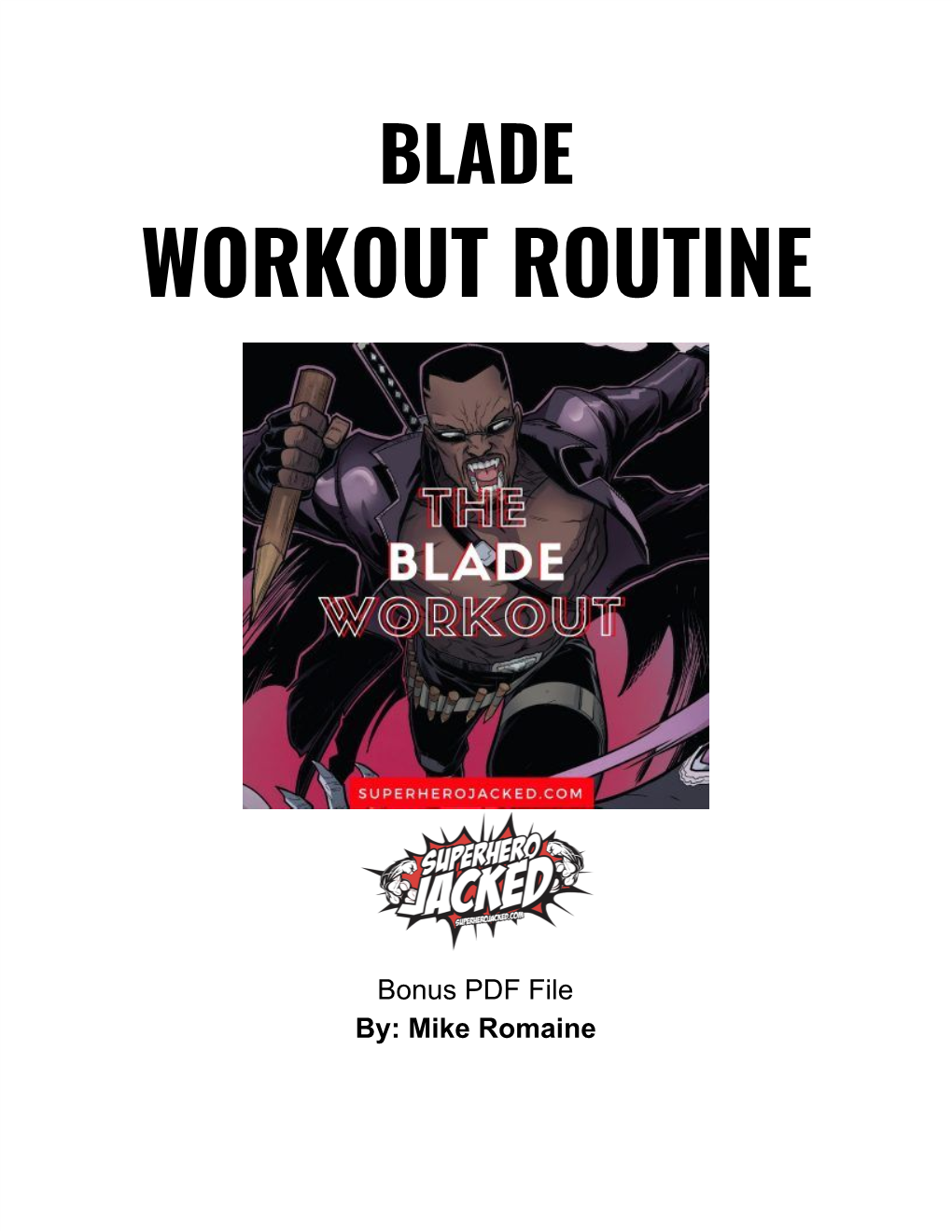 Workout Routine