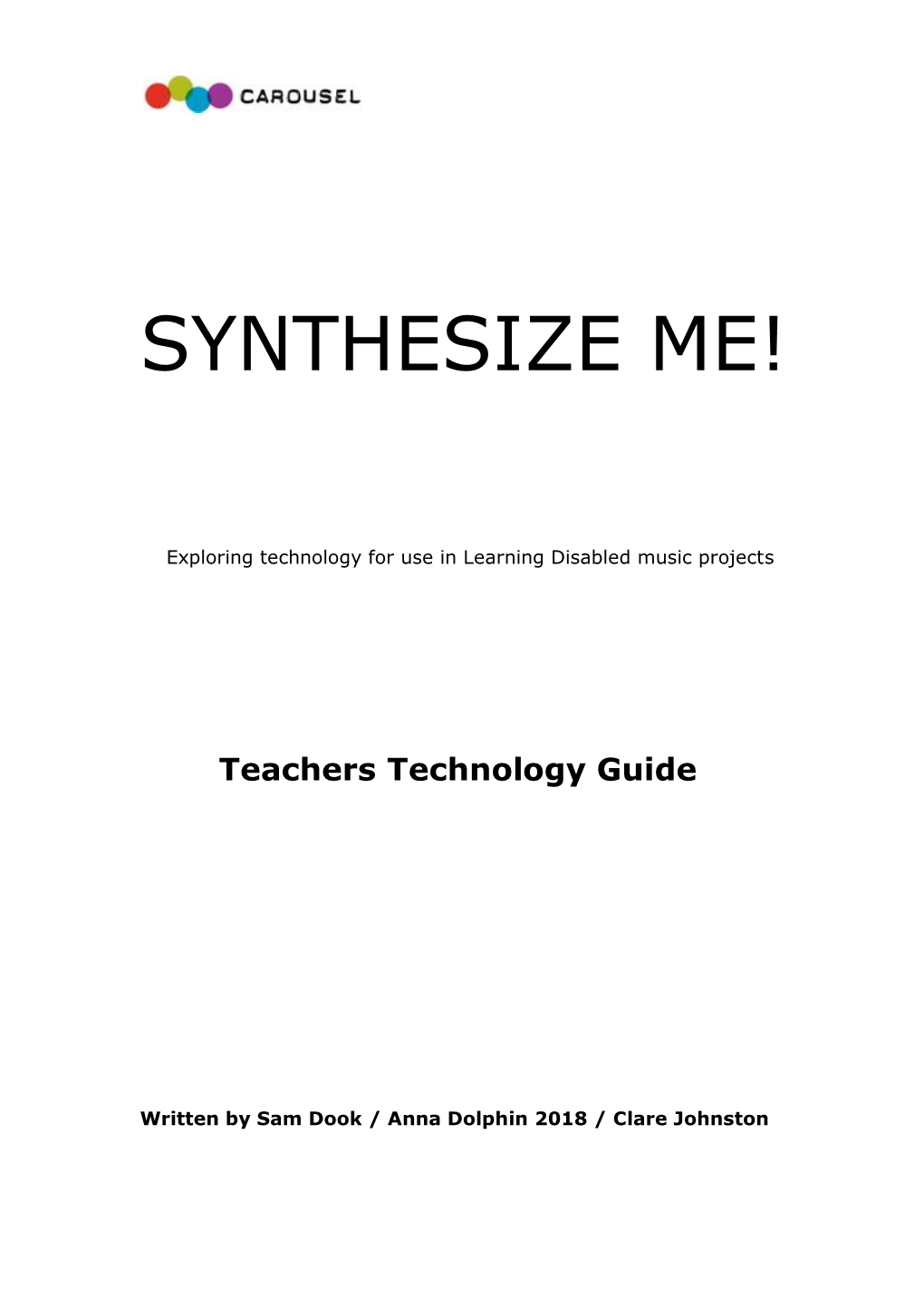 Synthesize Me!