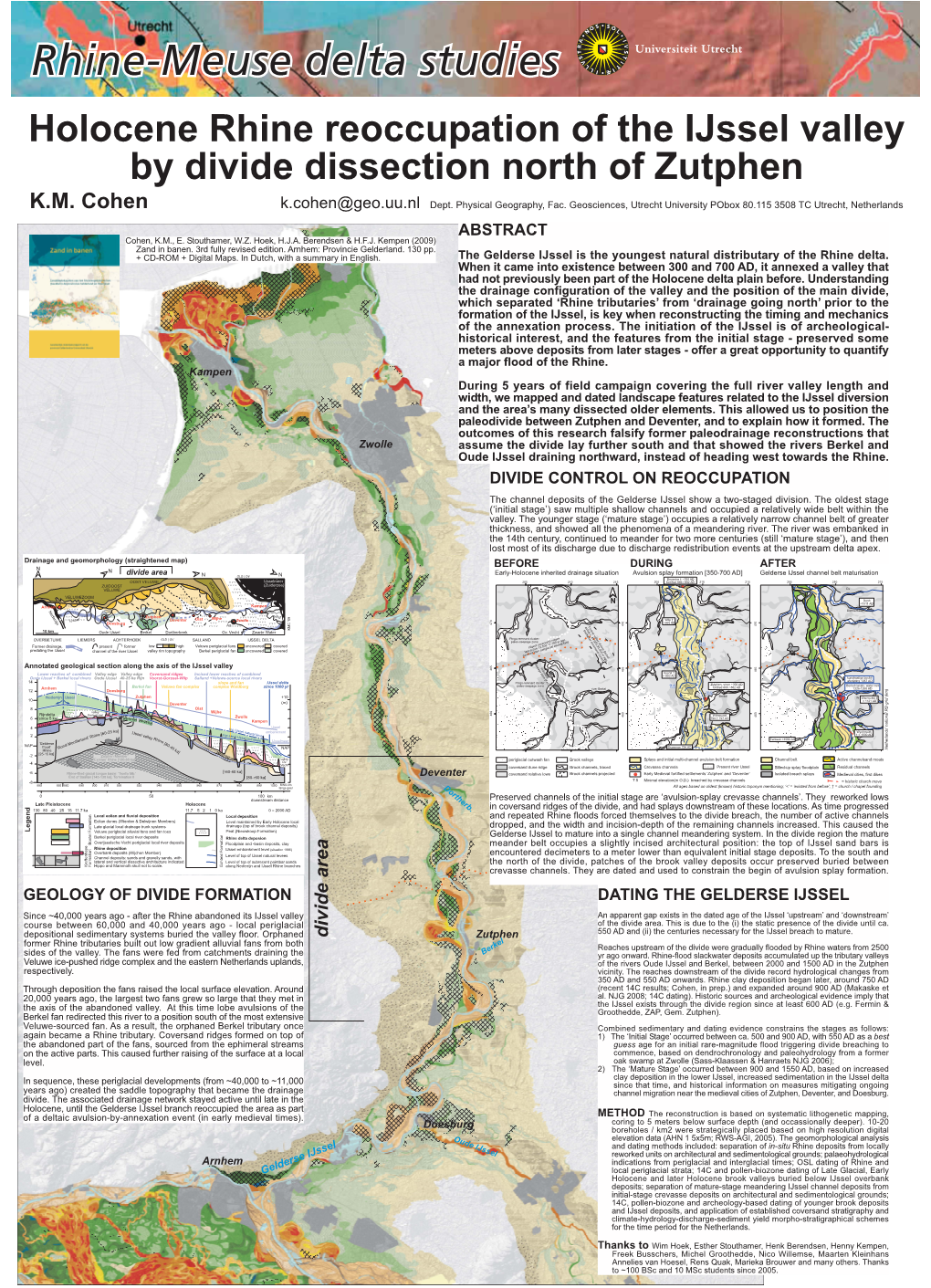 K.M. Cohen K.Cohen@Geo.Uu.Nl Dept
