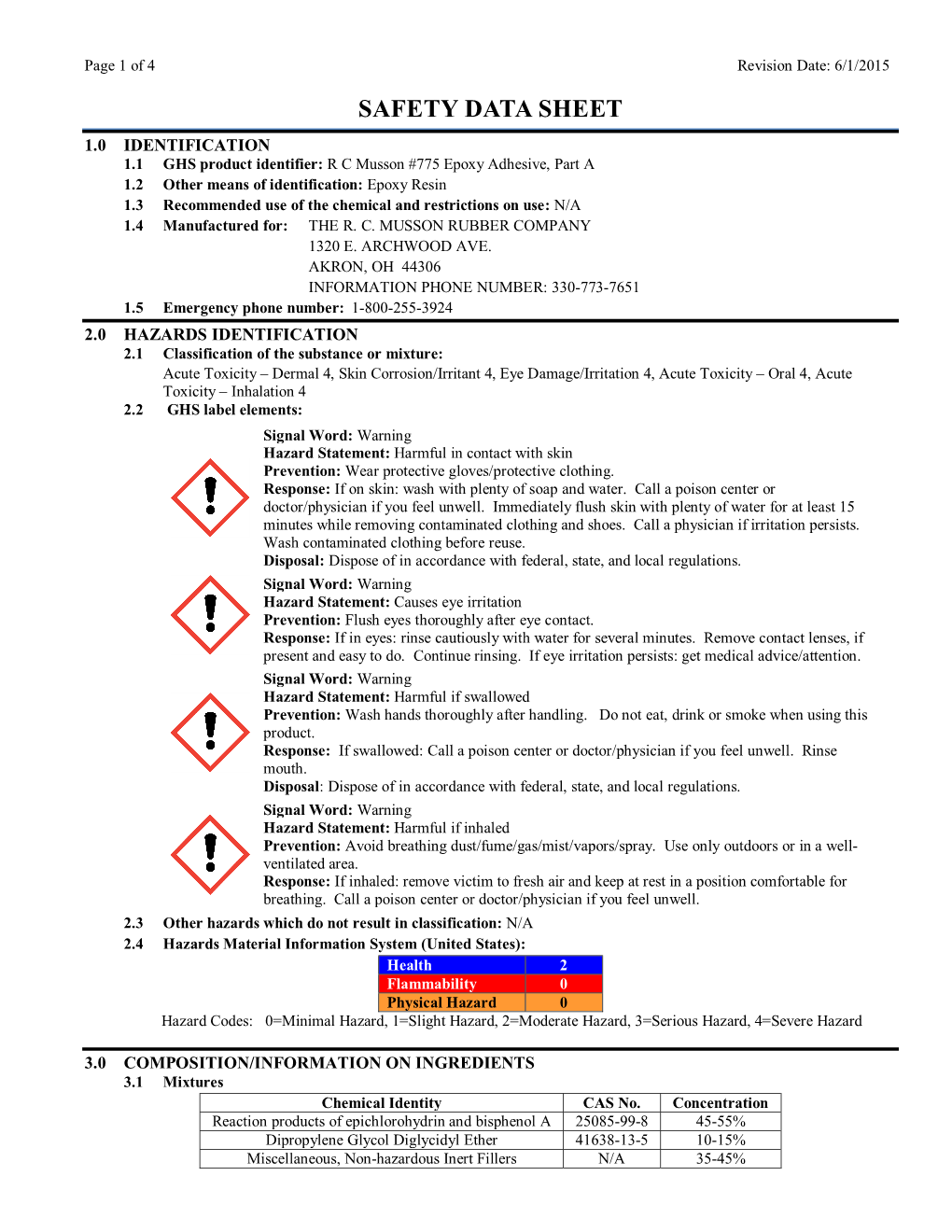 Safety Data Sheet