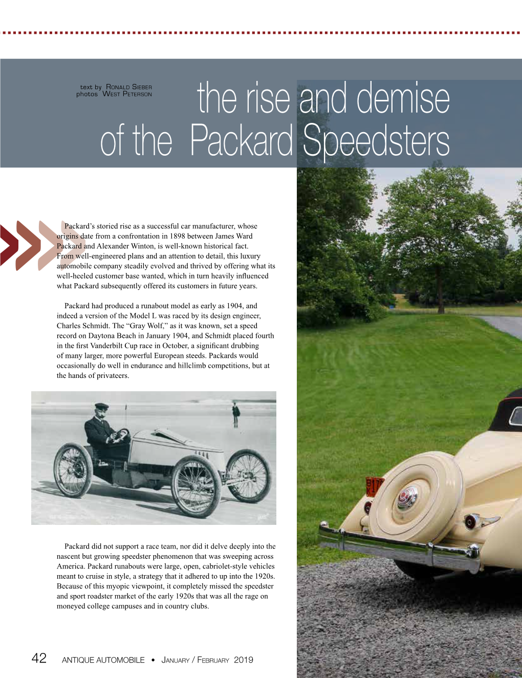 The Rise and Demise of the Packard Speedsters