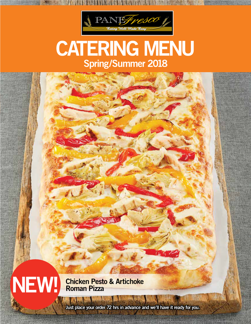 CATERING MENU Spring/Summer 2018