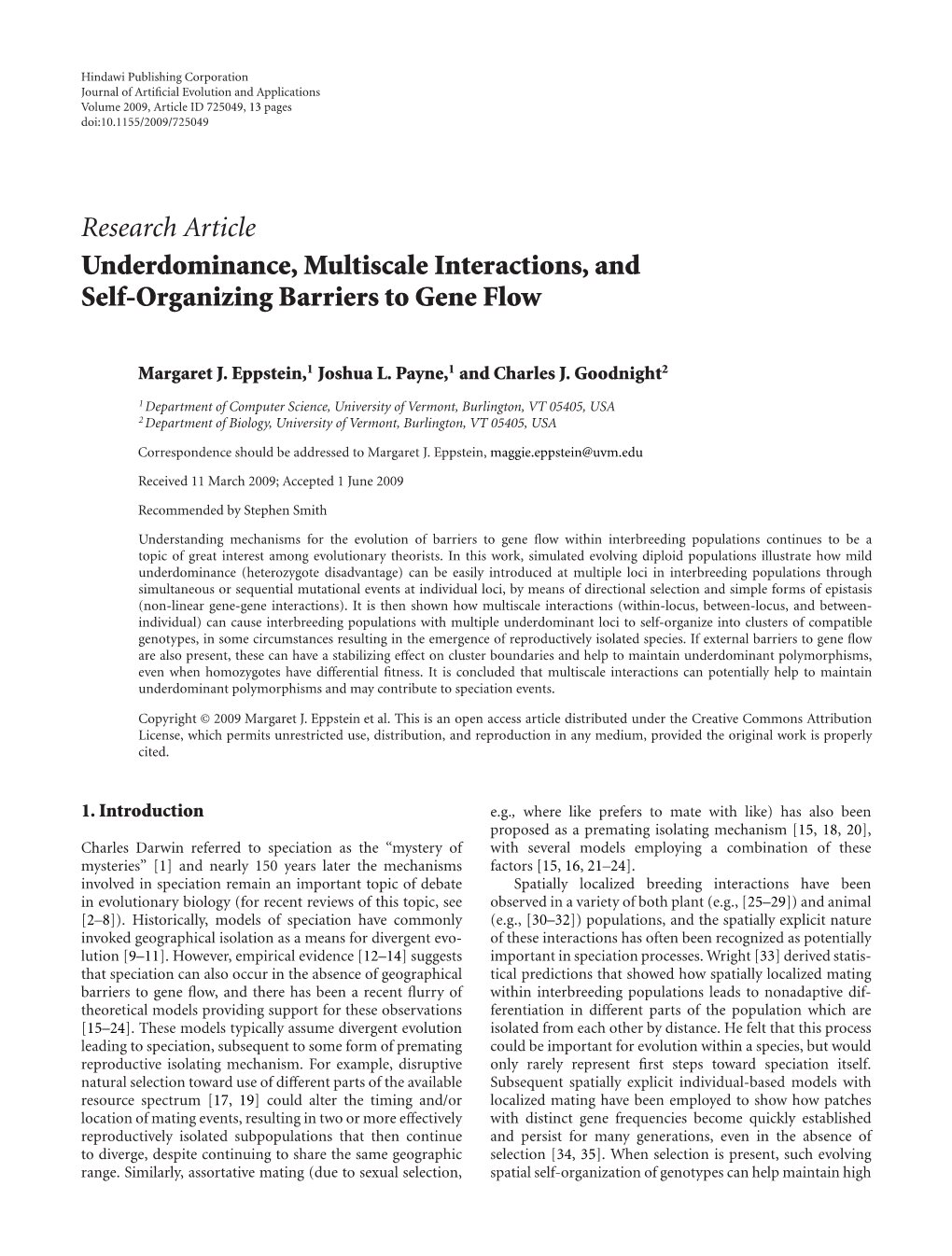 Underdominance, Multiscale Interactions, and Self-Organizing Barriers to Gene Flow