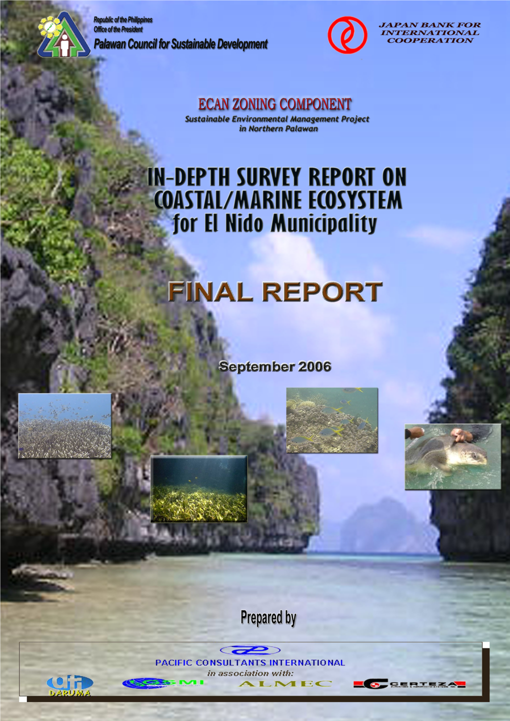 In-Depth Coastal/Marine Survey Report for the Municipality of El Nido