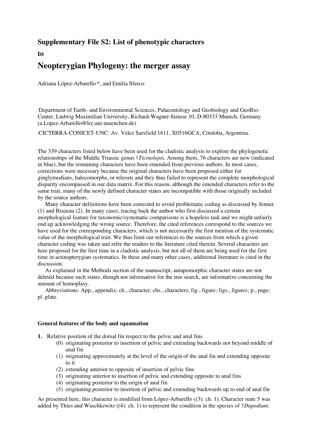 Neopterygian Phylogeny: the Merger Assay