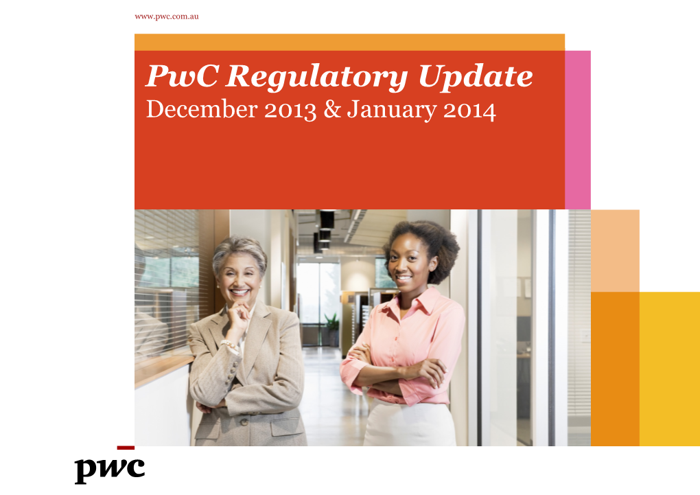 Pwc Regulatory Update