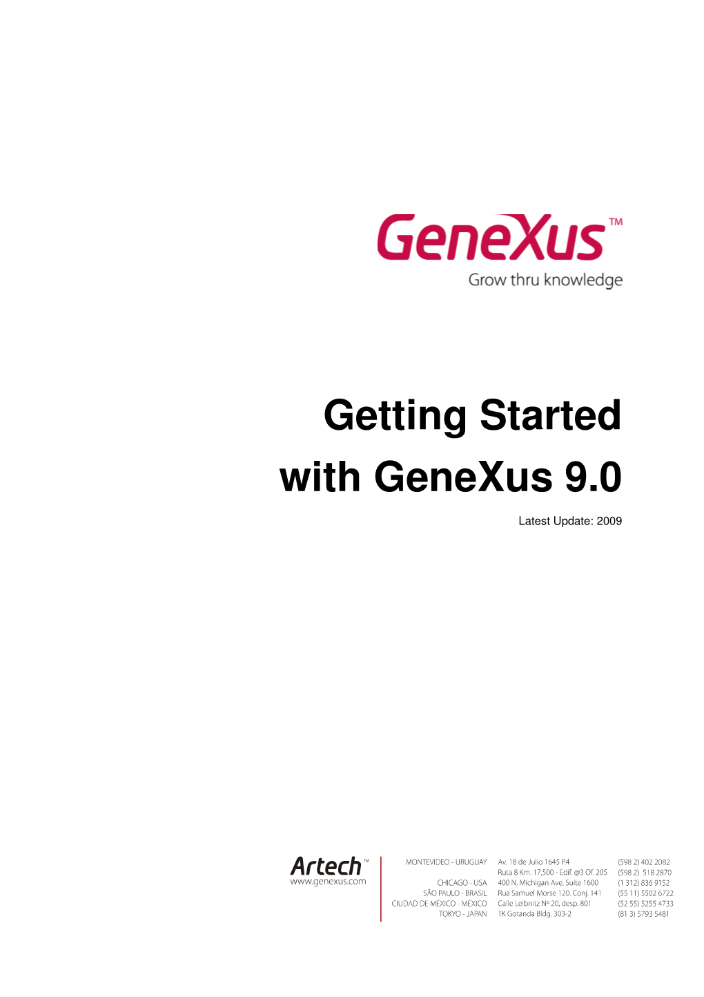 Getting Started with Genexus 9.0