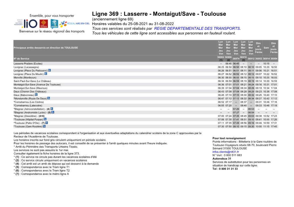 Ligne 369 : Lasserre