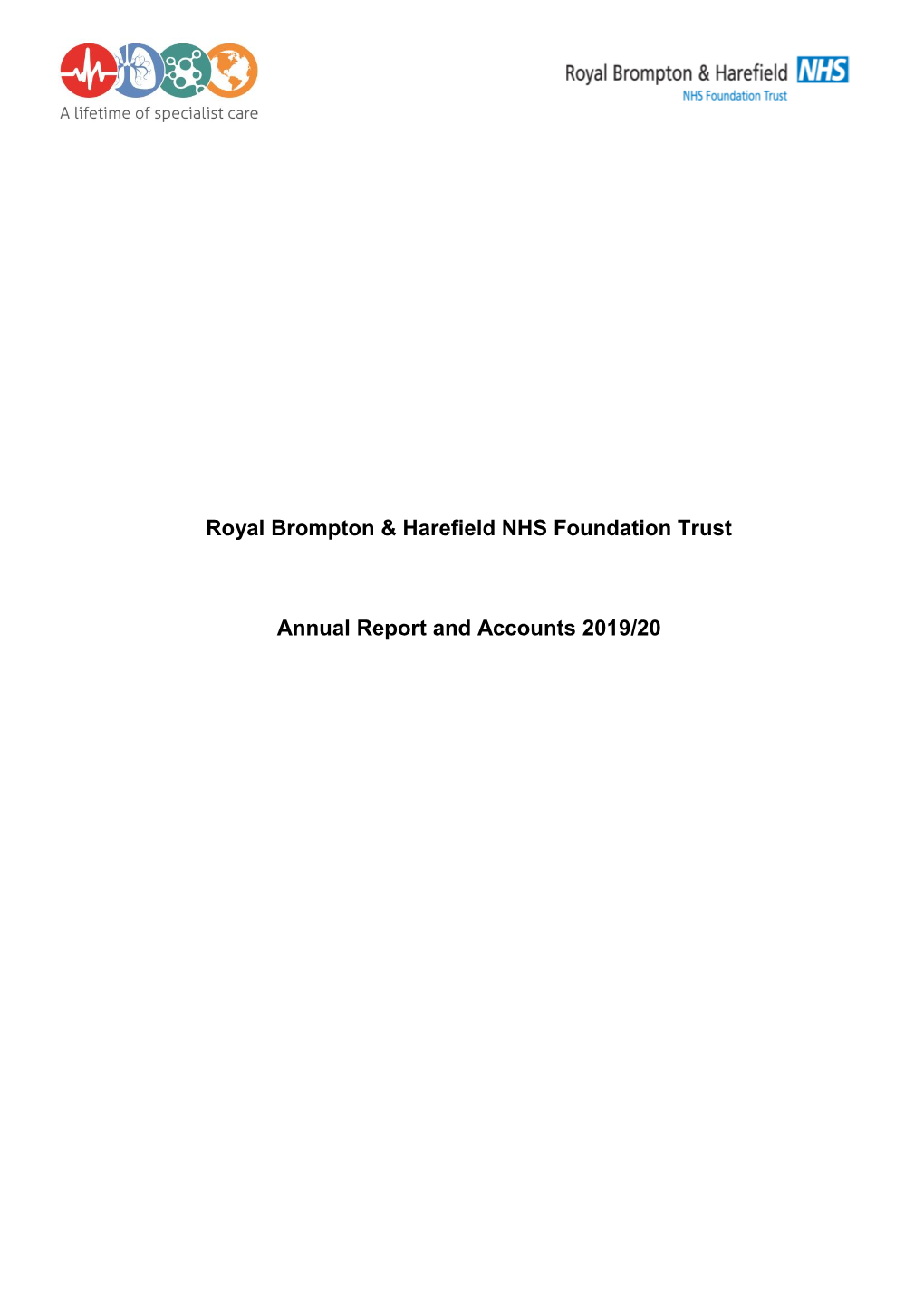 Royal Brompton & Harefield NHS Foundation Trust Annual Report