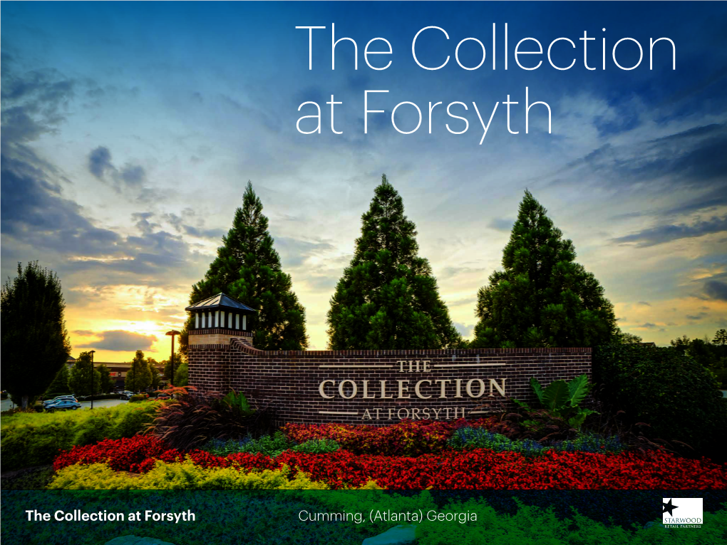 The Collection at Forsyth Cumming, (Atlanta) Georgia Forsyth County, Georgia Is Among the Fastest-Growing Residential Areas in the US