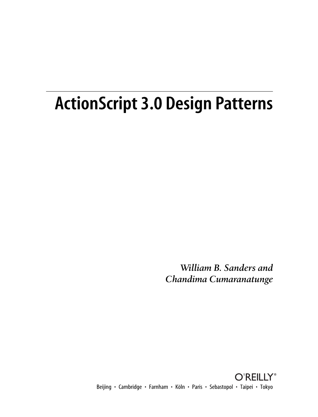Actionscript 3.0 Design Patterns