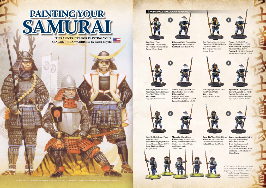 Painting Your Samurai