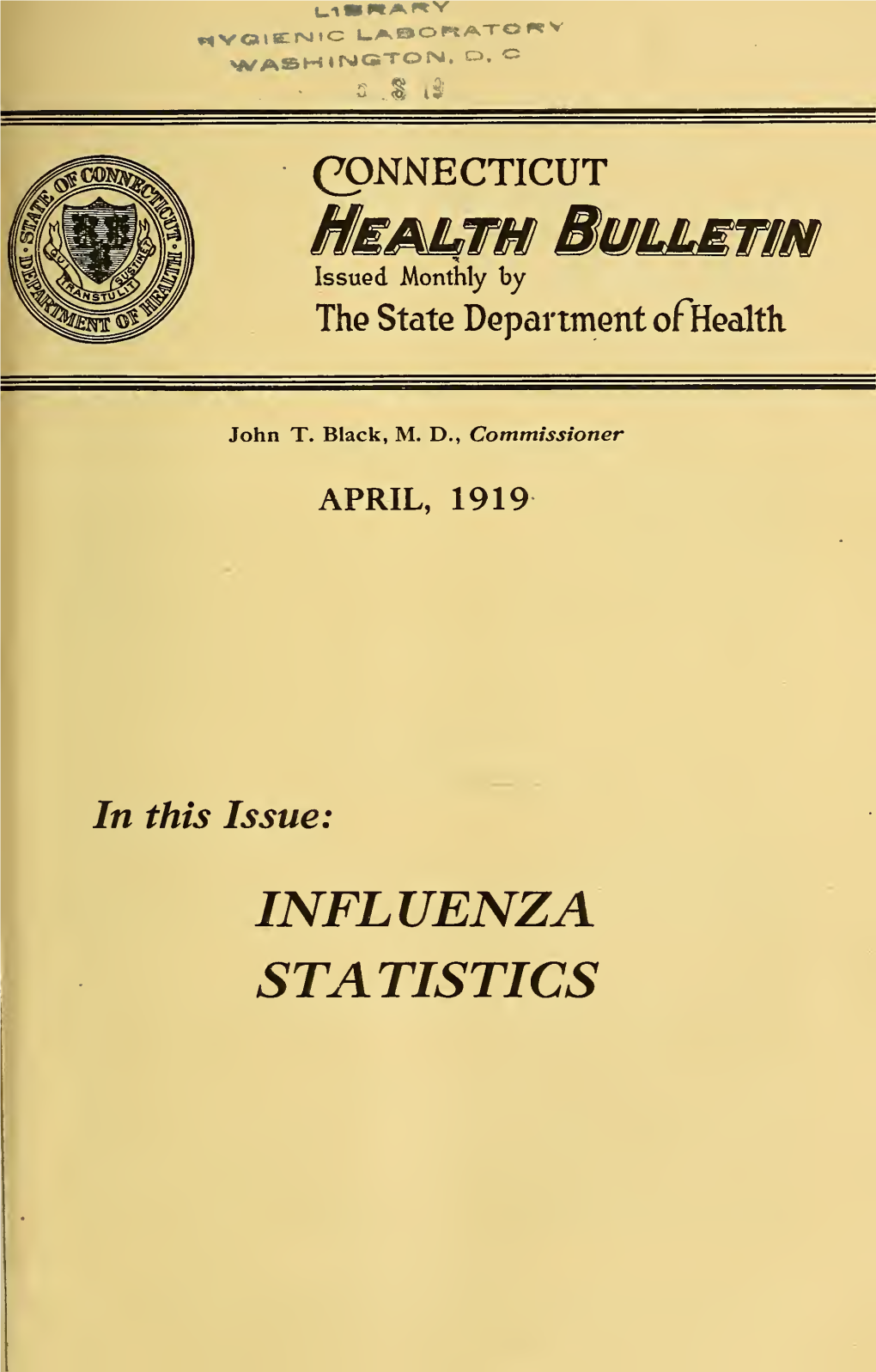 The Epidemic of Influenza in Connecticut