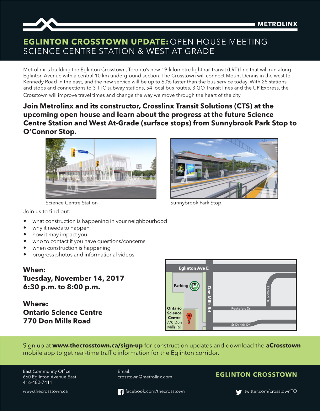 Science Centre Station & West At-Grade Open