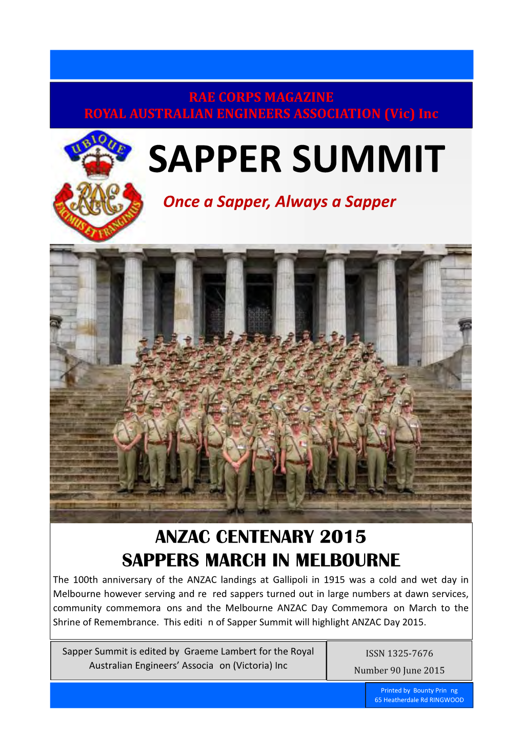 SAPPER SUMMIT Once a Sapper, Always a Sapper