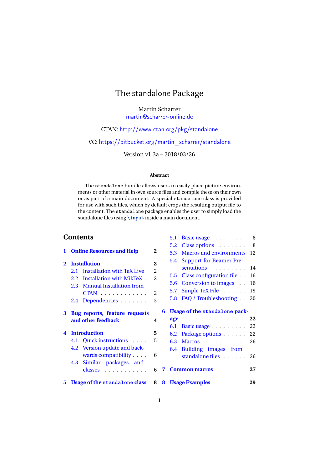 The Standalone Package