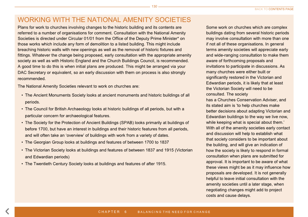 Working with the National Amenity Societies