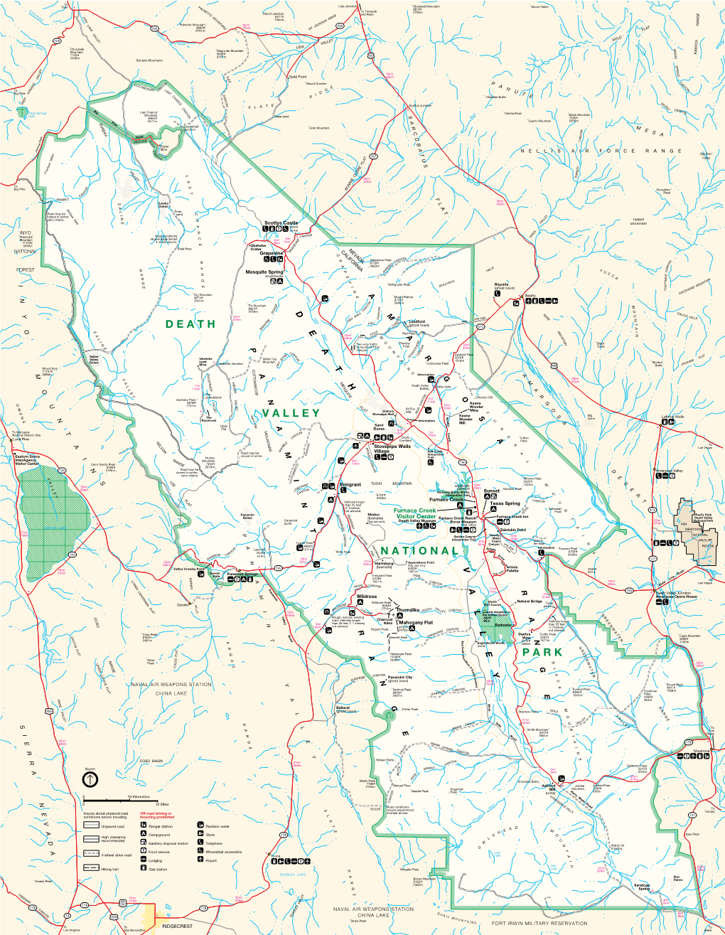Death Valley National Park Map Download