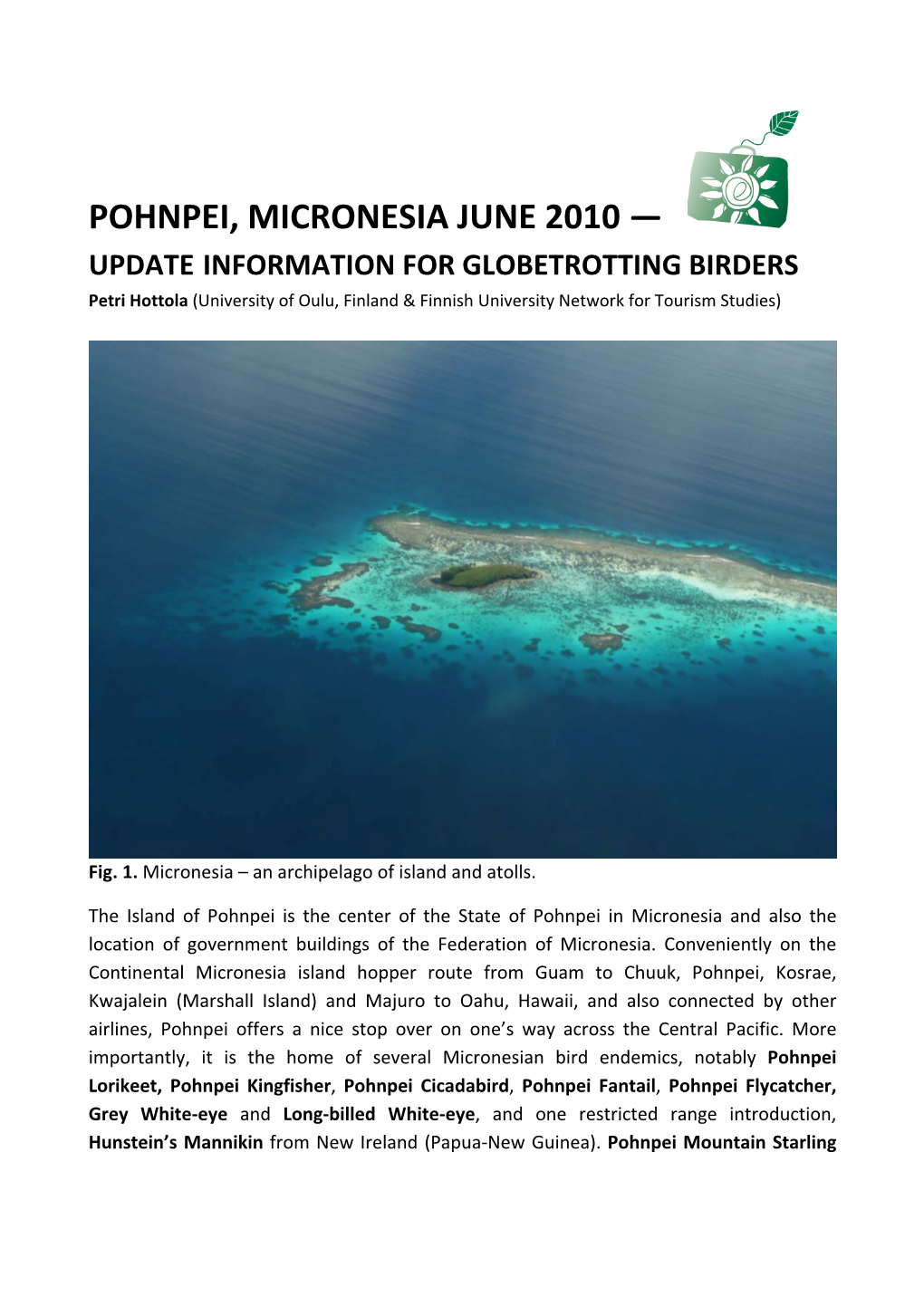 Pohnpei, Micronesia June 2010 —