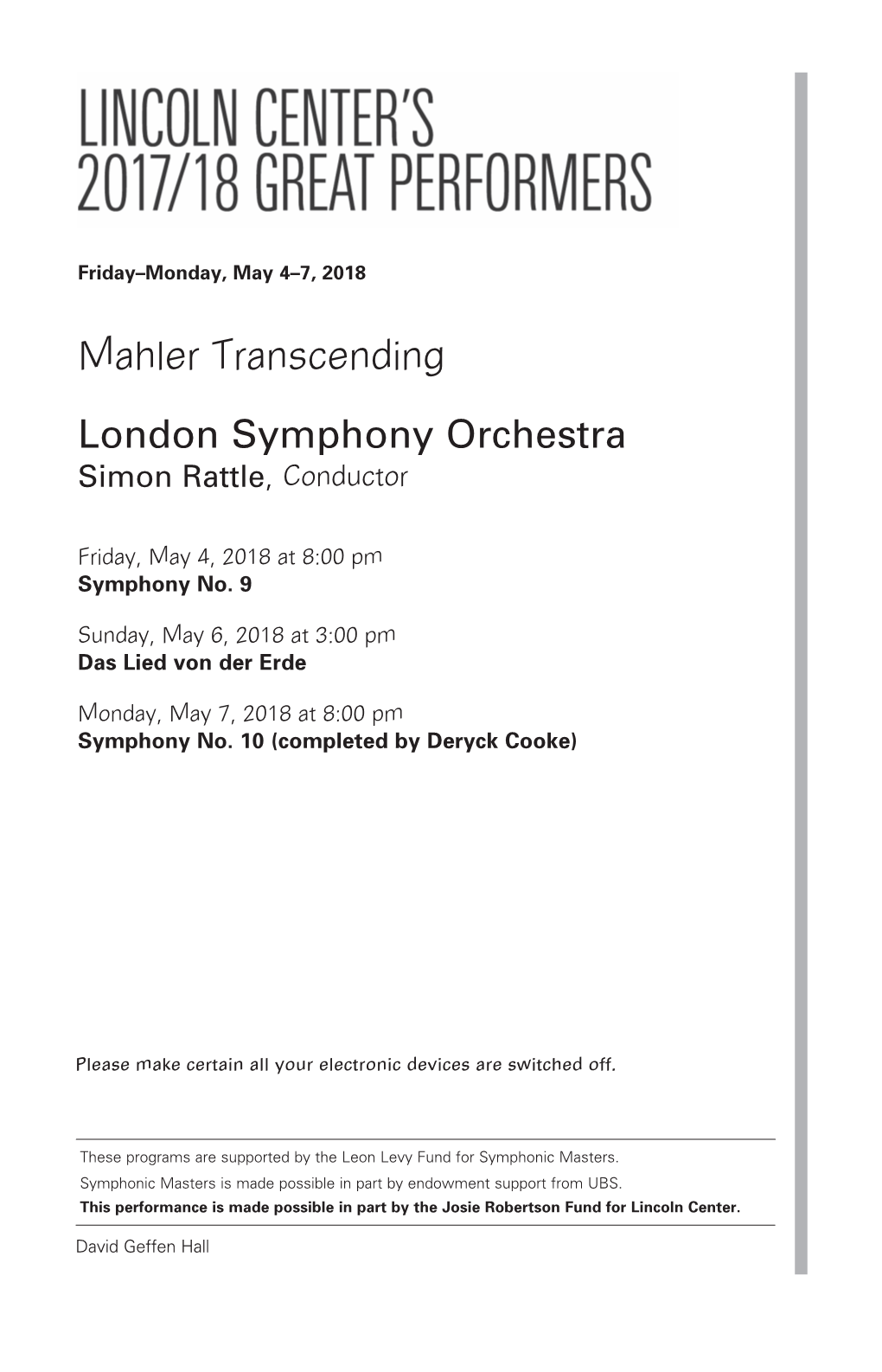 Mahler Transcending London Symphony Orchestra Simon Rattle , Conductor