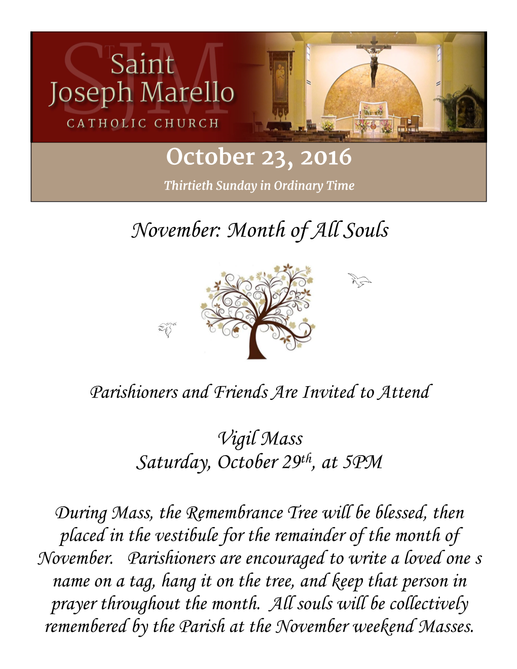 November: Month of All Souls