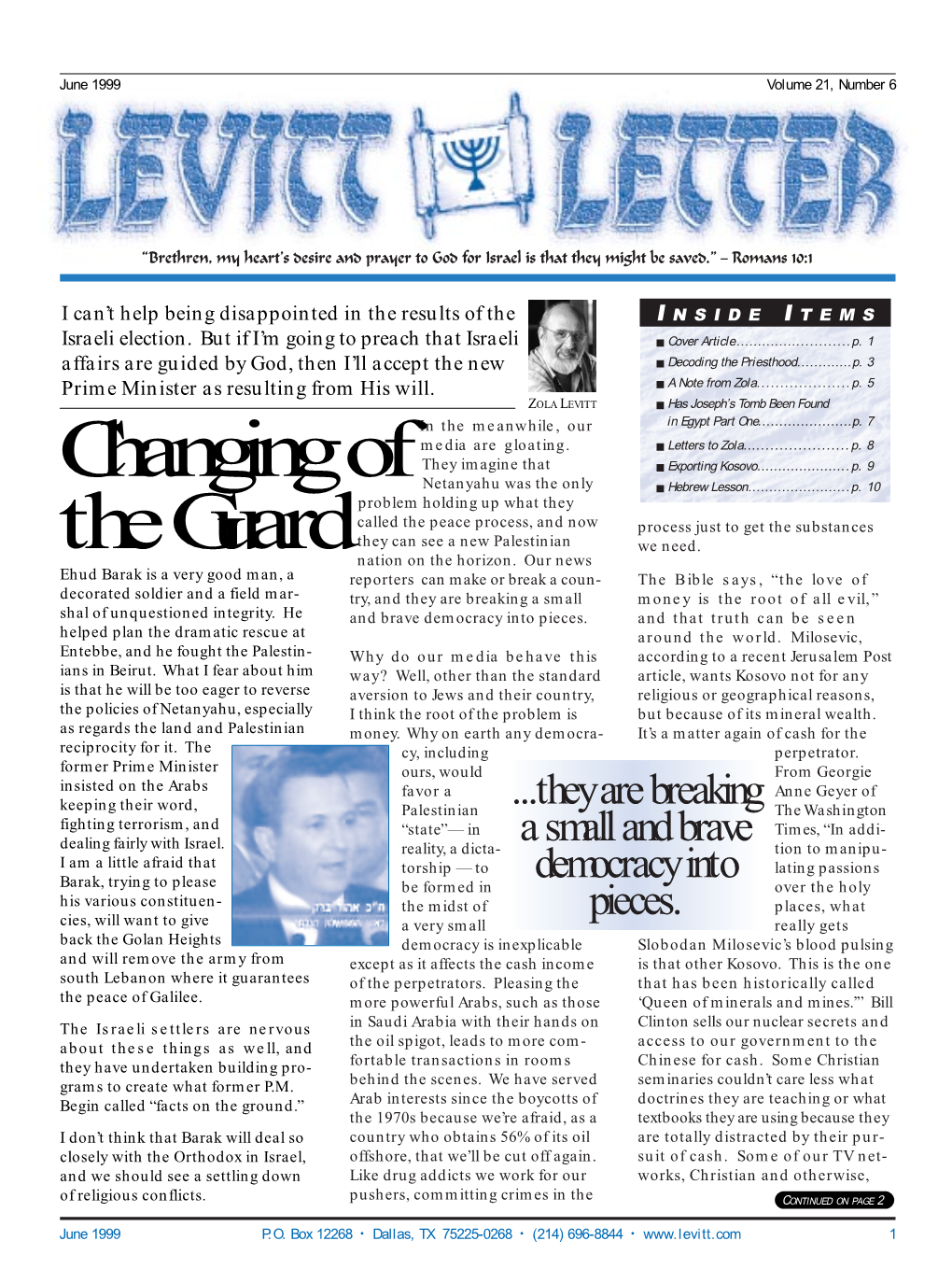 Levitt Letter, June 1999