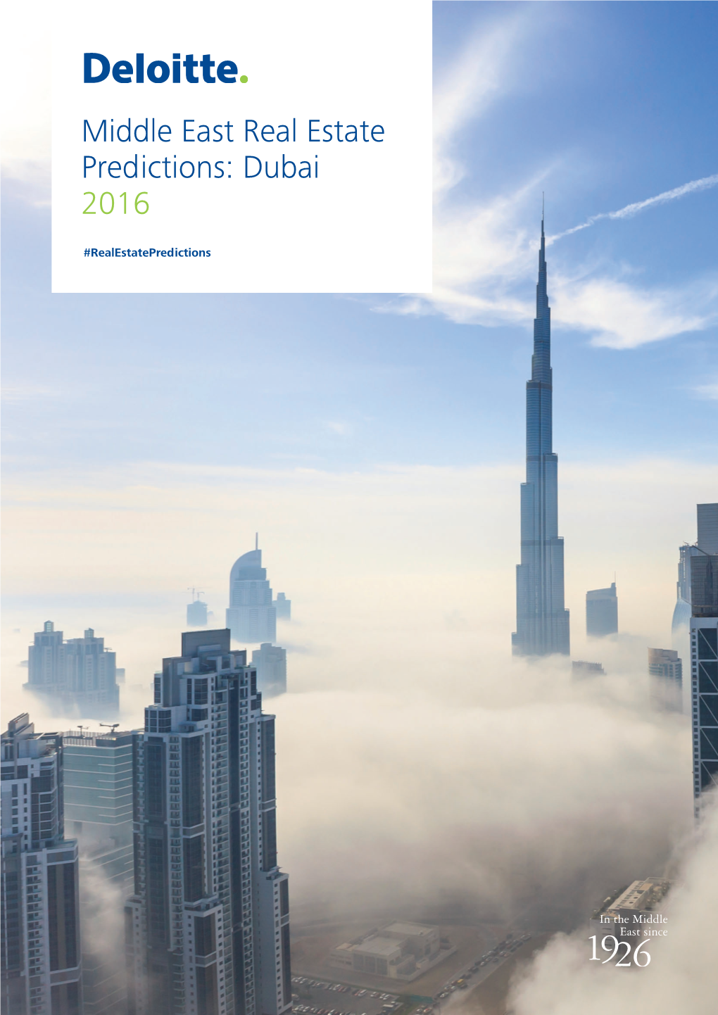 Middle East Real Estate Predictions: Dubai 2016