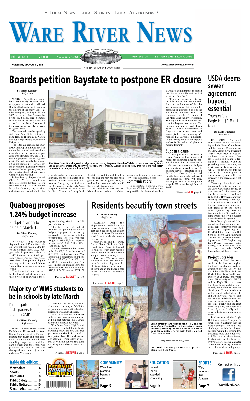Boards Petition Baystate to Postpone ER Closure