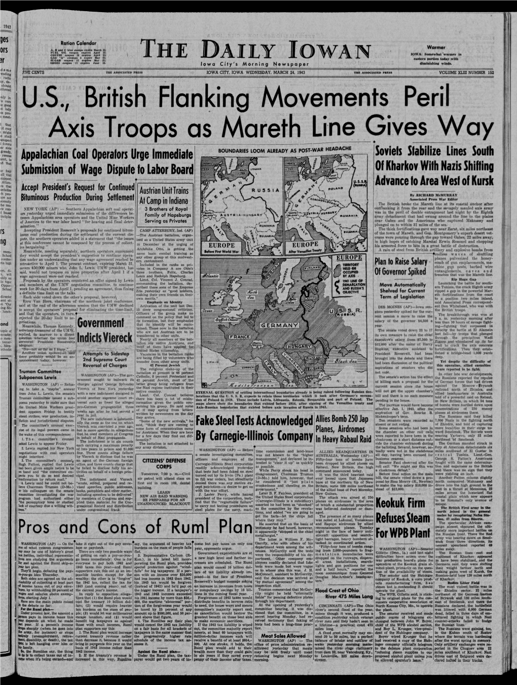 Daily Iowan (Iowa City, Iowa), 1943-03-24