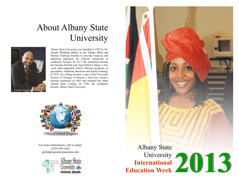 International Education Week 2013 Program