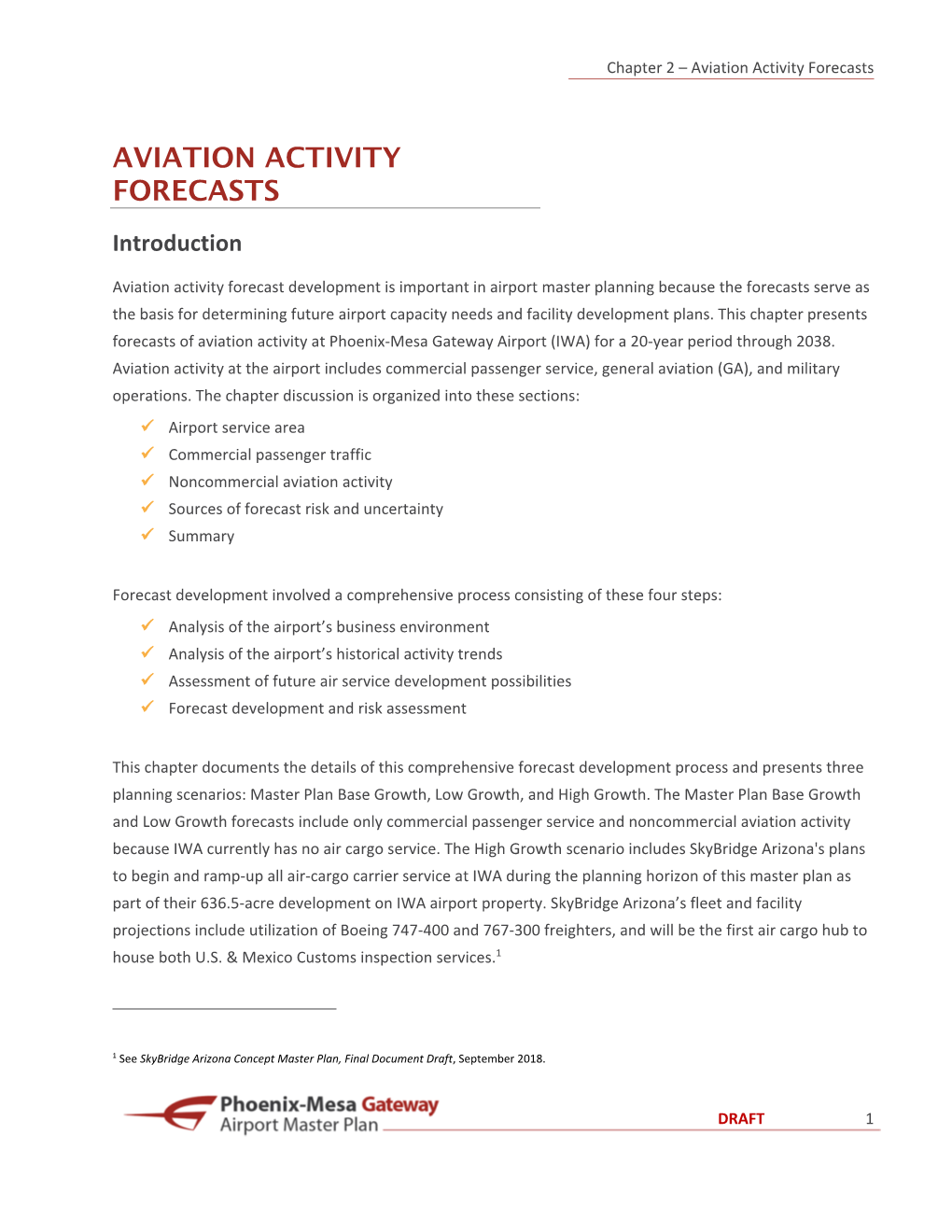 Chapter 2 – Aviation Activity Forecasts