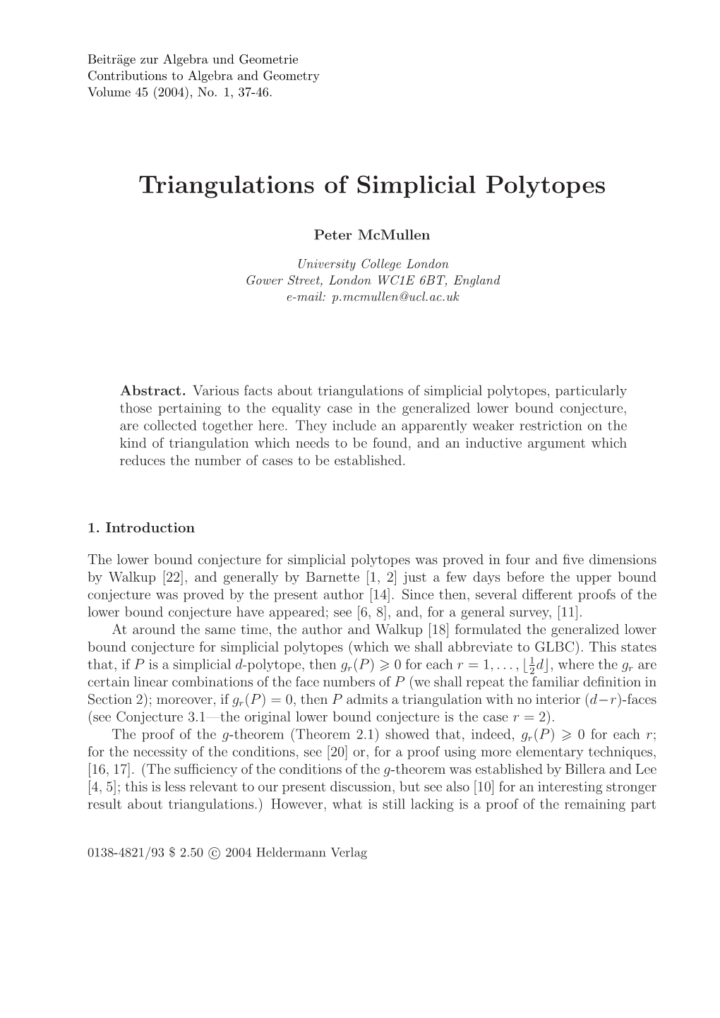 Triangulations of Simplicial Polytopes