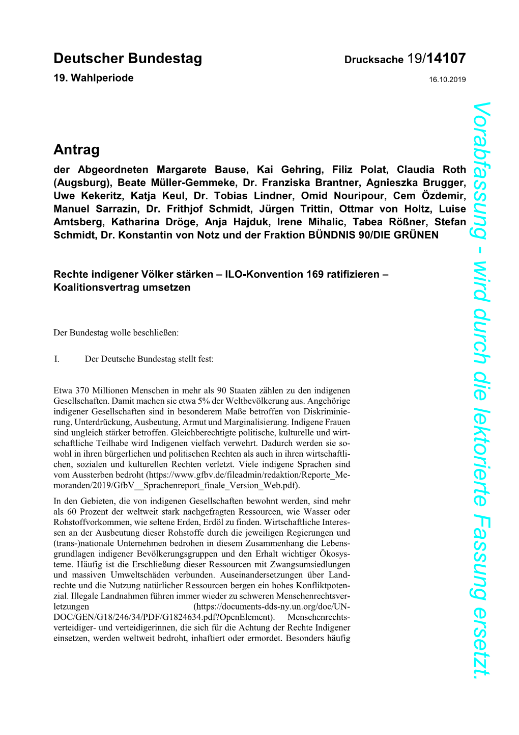Rechte Indigener Völker Stärken – ILO-Konvention 169 Ratifizieren – Koalitionsvertrag Umsetzen Durch