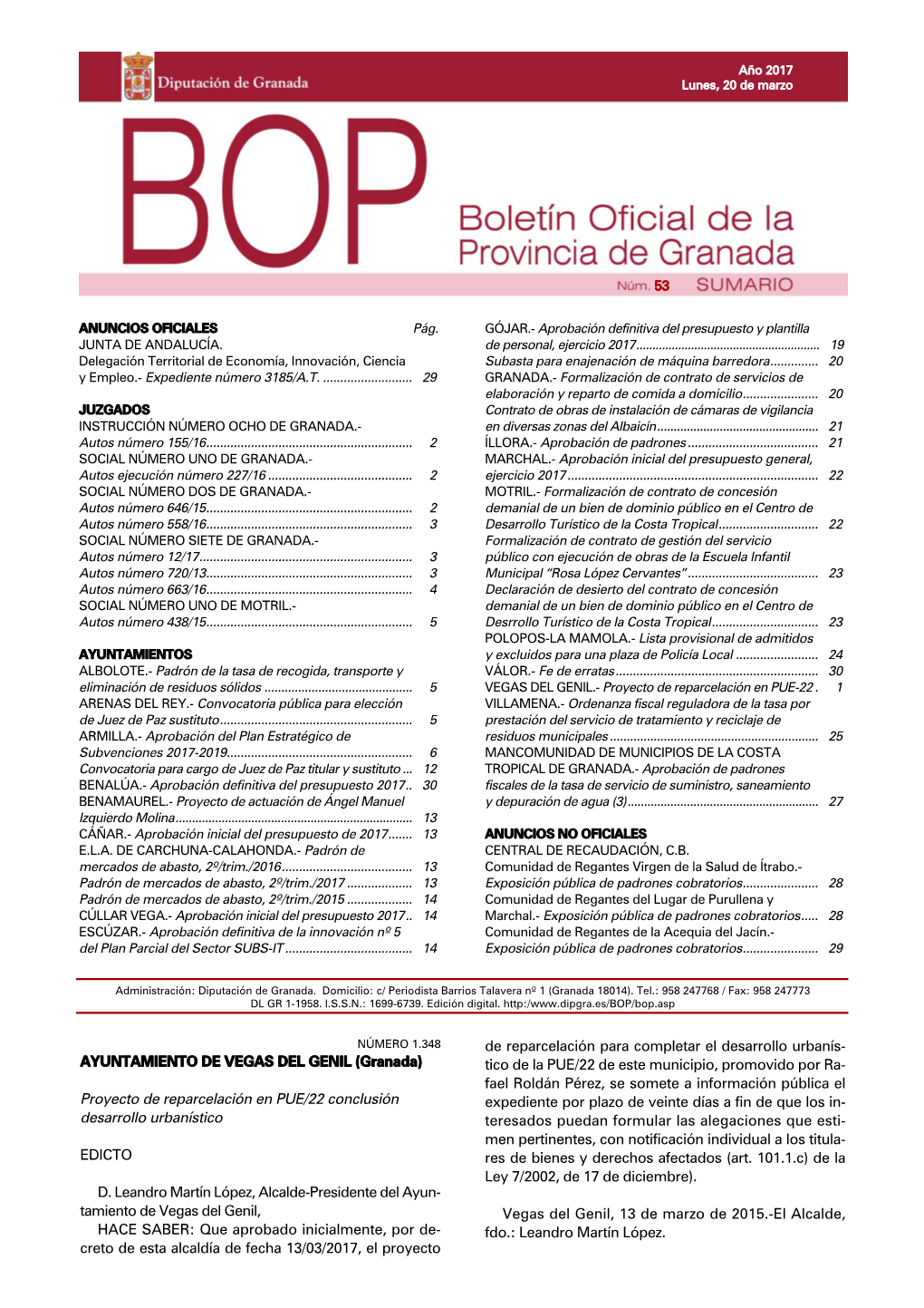 BOP 053, Lunes 20 De Marzo.Qxd