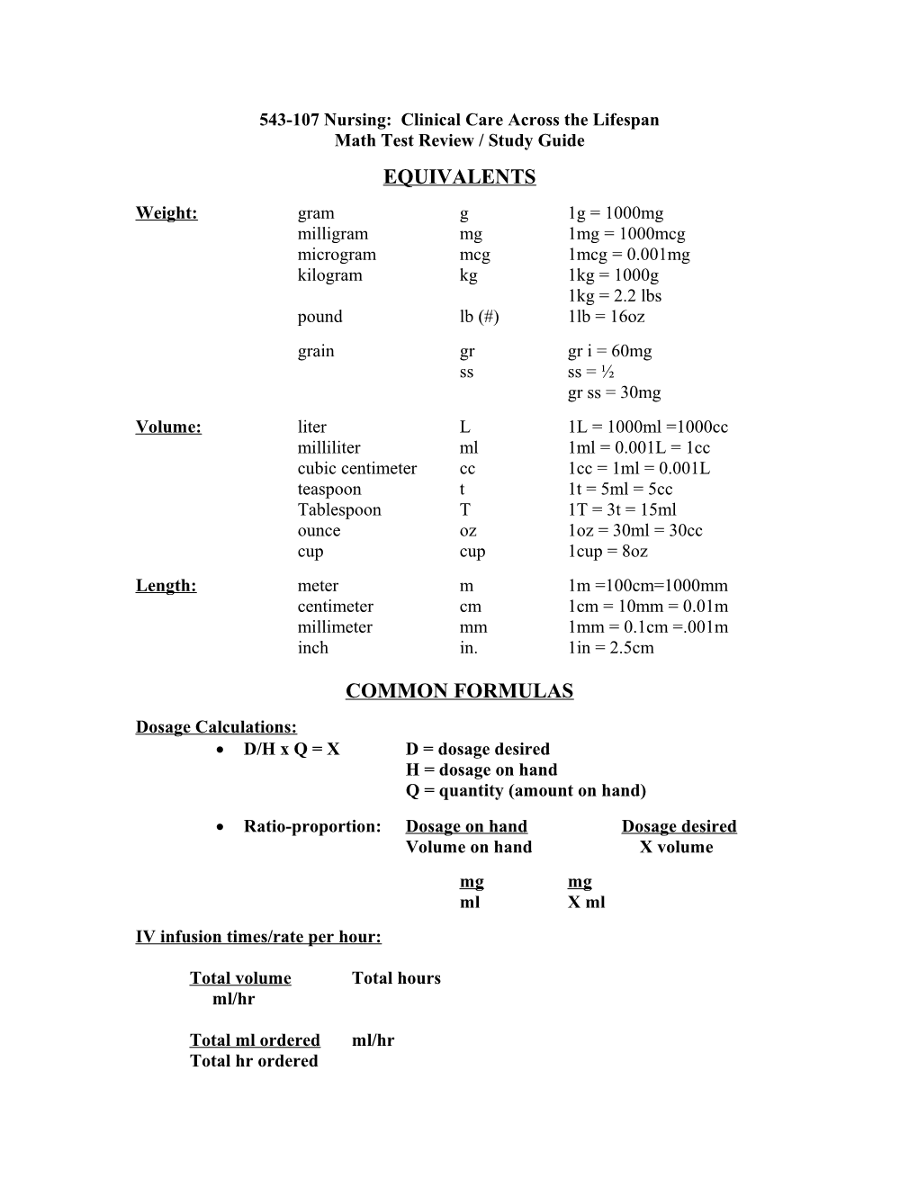 543-107 Nursing: Clinical Care Across the Lifespan s1