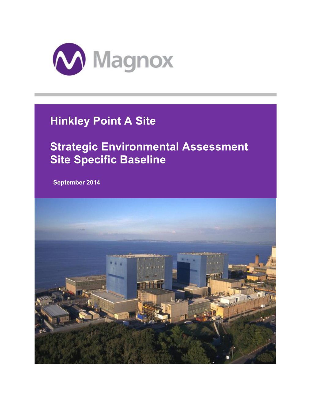 Hinkley Point a Site Strategic Environmental Assessment Site