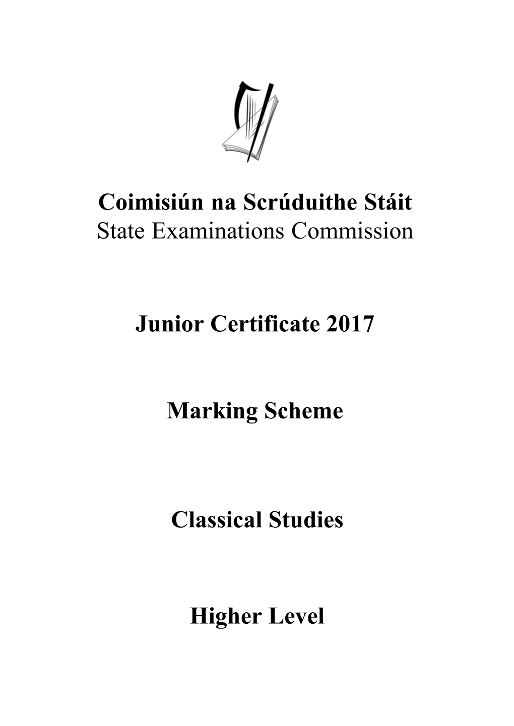 Coimisiún Na Scrúduithe Stáit State Examinations Commission