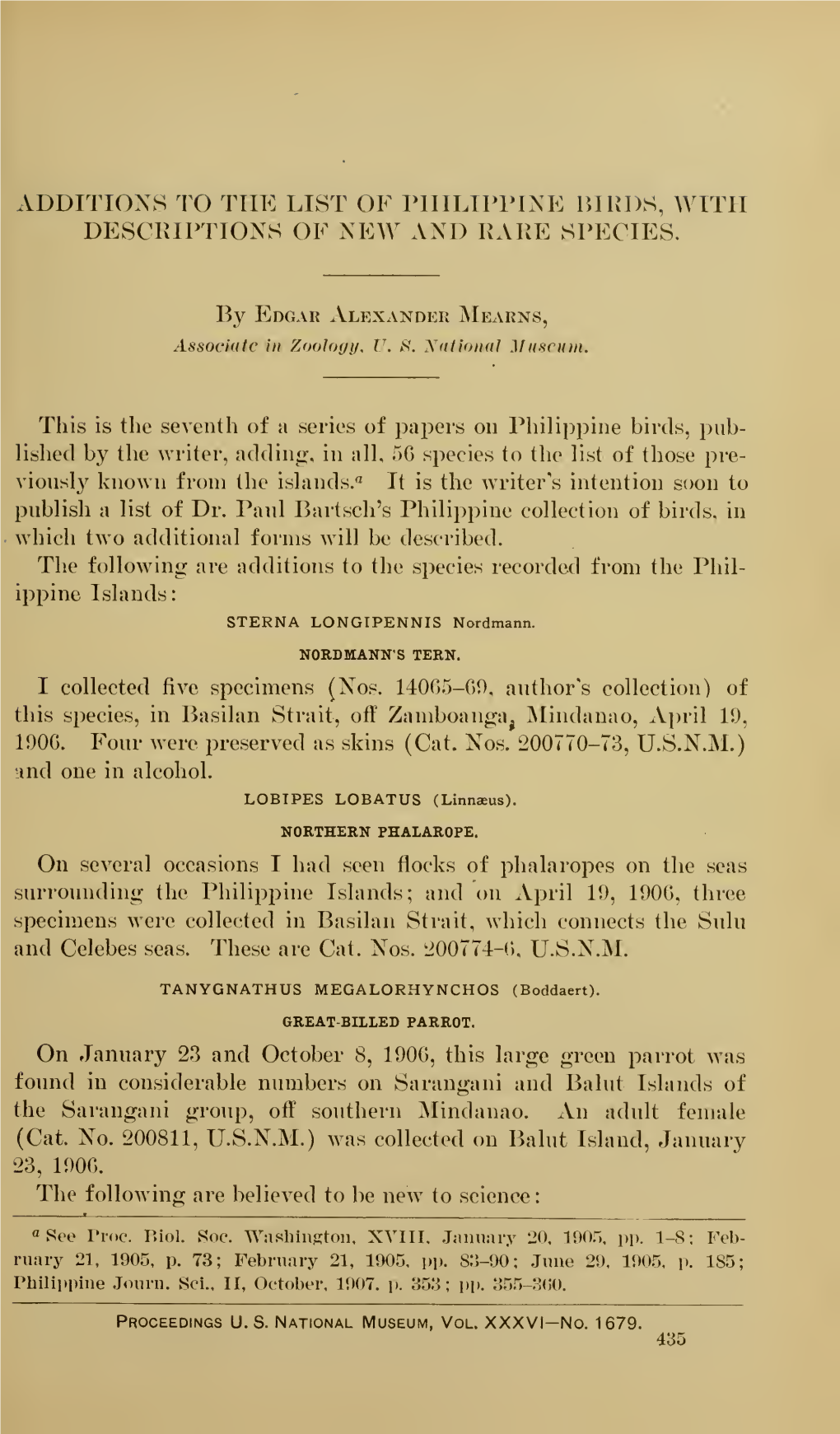 Proceedings of the United States National Museum