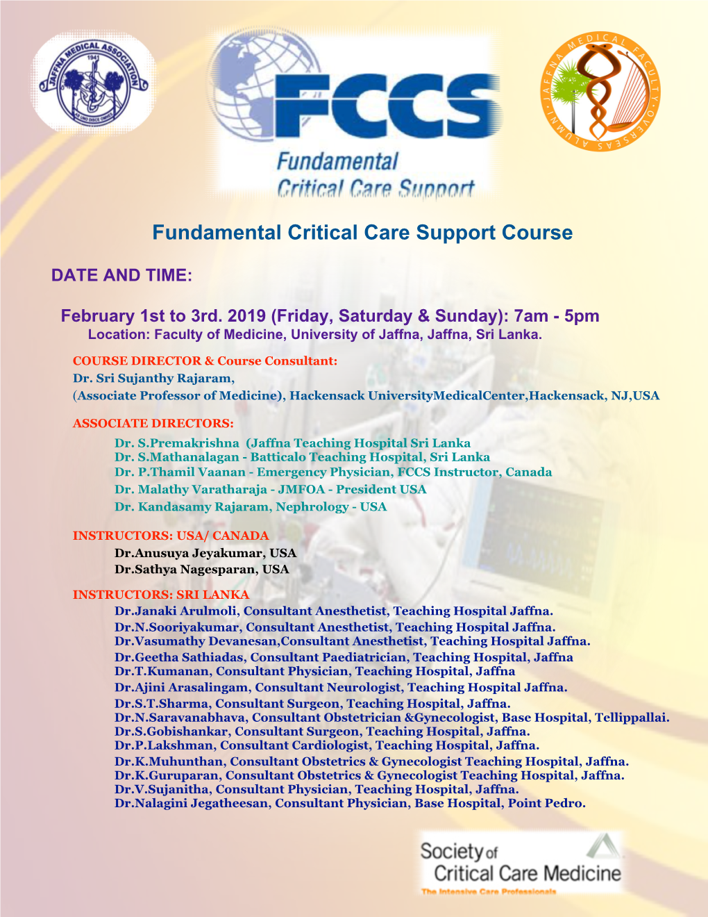 Fundamental Critical Care Support Course