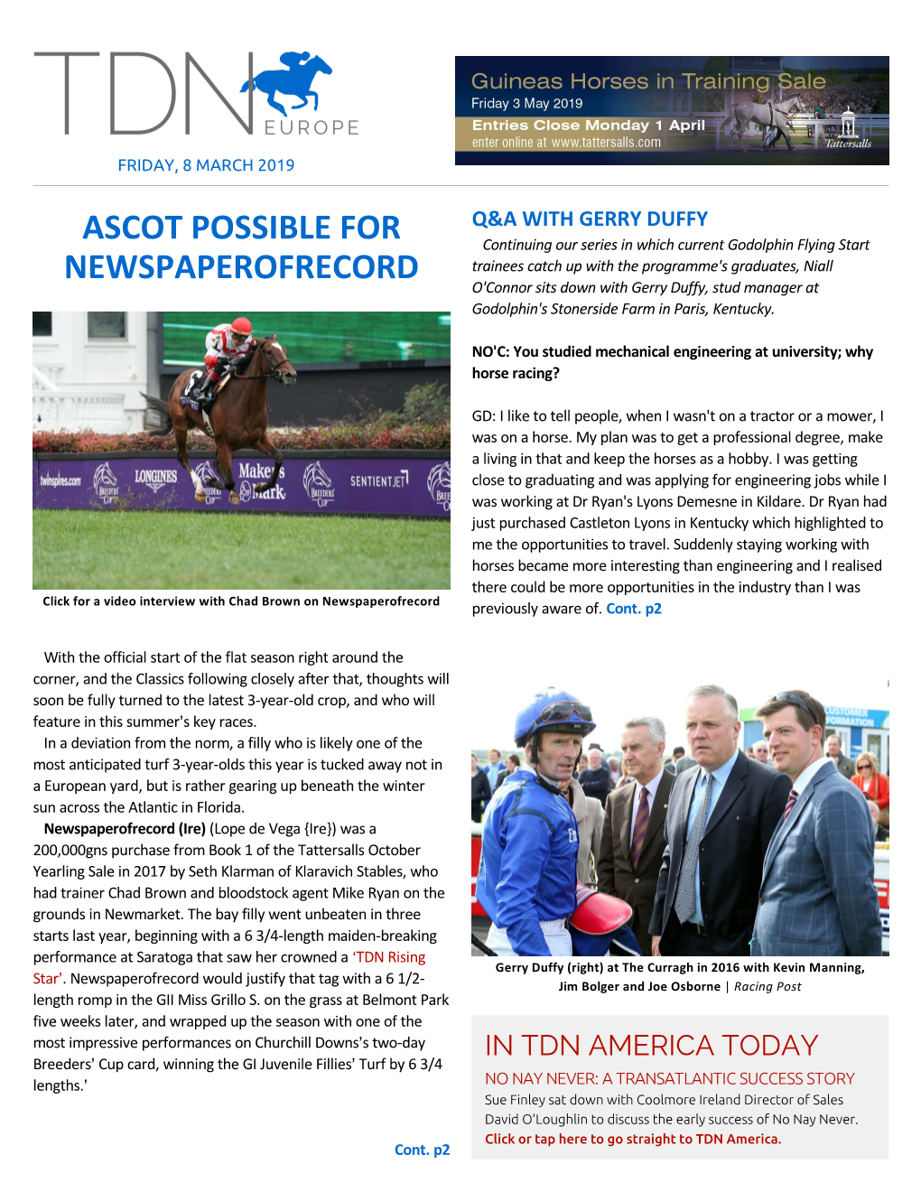 Ascot Possible for Newspaperofrecord Cont