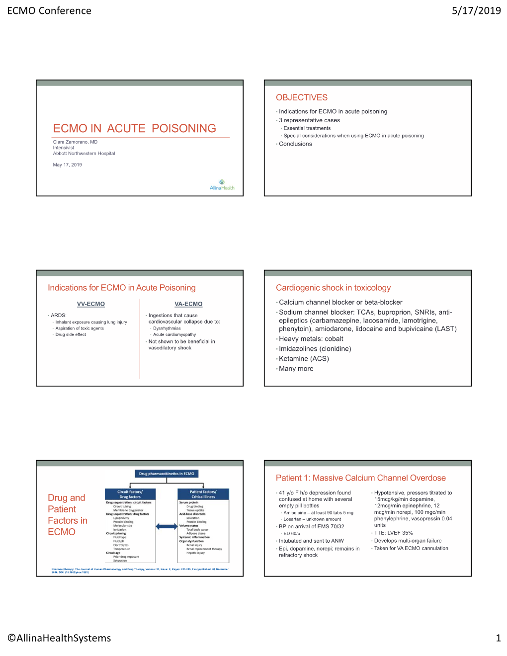 Ecmo in Acute Poisoning