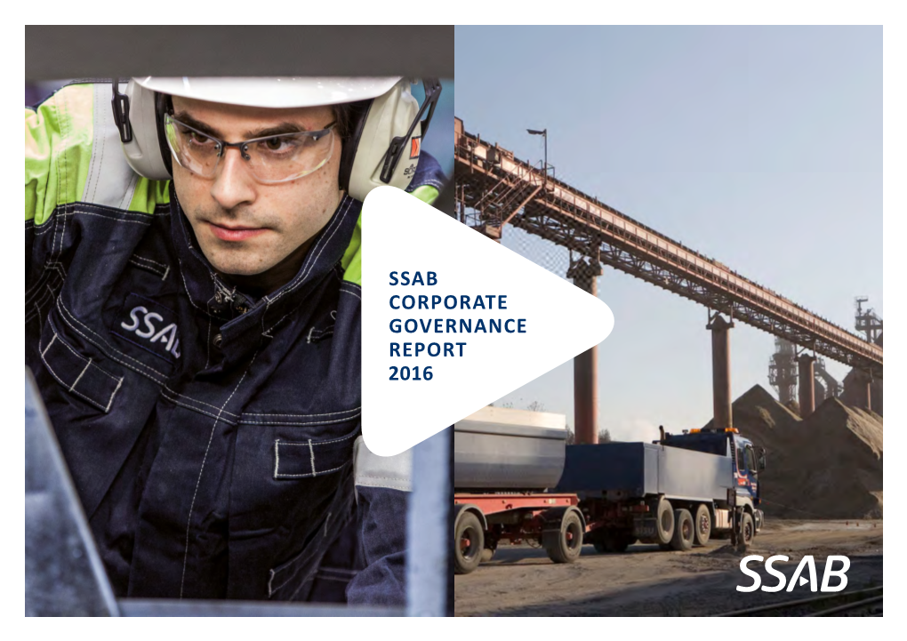 Ssab Corporate Governance Report 2016